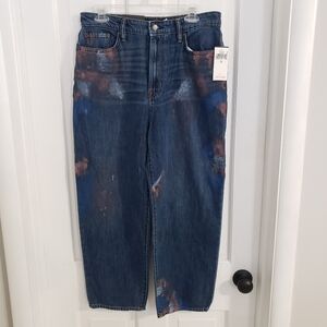 Lauren‎ Ralph Lauren Womens Atlas Wash Jeans SZ 10 Relaxed Crop Painted G…